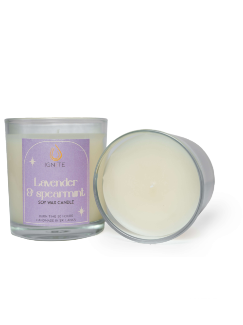 Glass Jar Candle - Lavender & Spearmint